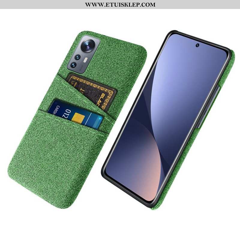 Etui do Xiaomi 12 Pro Tkanina Z Posiadaczem Karty